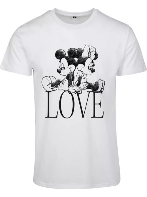 MerchCode - T-shirt motif/style Disney MINNIE LOVES MICKEY (Mickey Mouse, Minnie Mouse) - Kiabi MerchCode - T-shirt motif/style Disney MINNIE LOVES MICKEY (Mickey Mouse, Minnie Mouse) - Kiabi