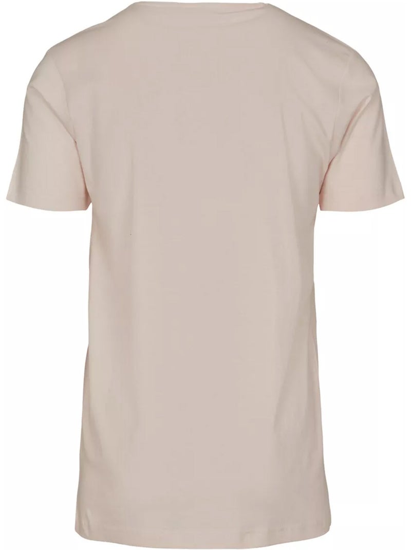 MerchCode - T-shirt motif/style Disney MINNIE LOVES MICKEY (Mickey Mouse, Minnie Mouse) Rose pâle - Kiabi