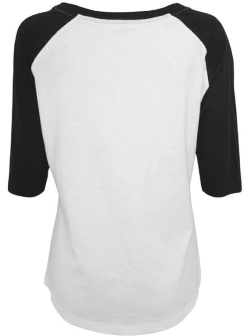 MerchCode - T-shirt Raglan GRAFFITI BALLOONS Blanc Noir - Kiabi