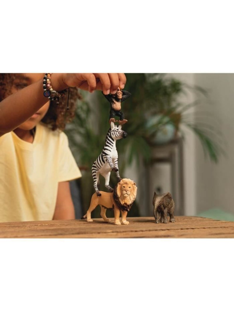 Mes premiers animaux d'afrique, figurines d'animaux, schleich 42721 wild life, dès 5 ans Marron - Kiabi