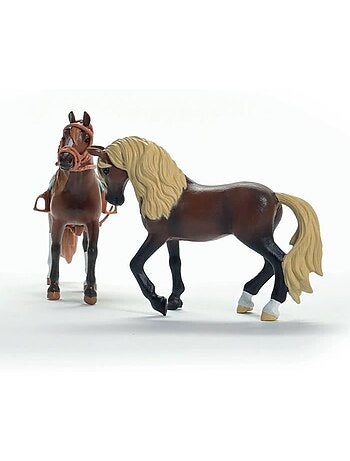 Mes premiers chevaux paso péruvien, figurines 2 chevaux, schleich 42738 horse club, dès 5 ans