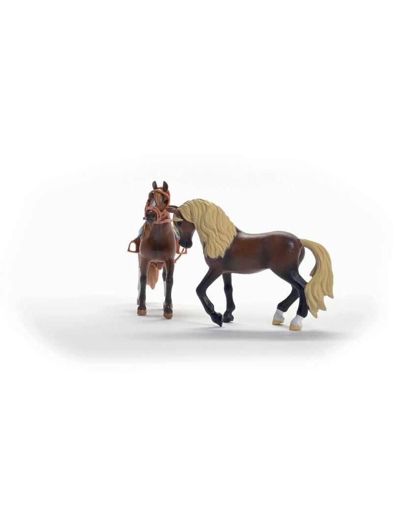 Mes premiers chevaux paso péruvien, figurines 2 chevaux, schleich 42738 horse club, dès 5 ans Marron - Kiabi