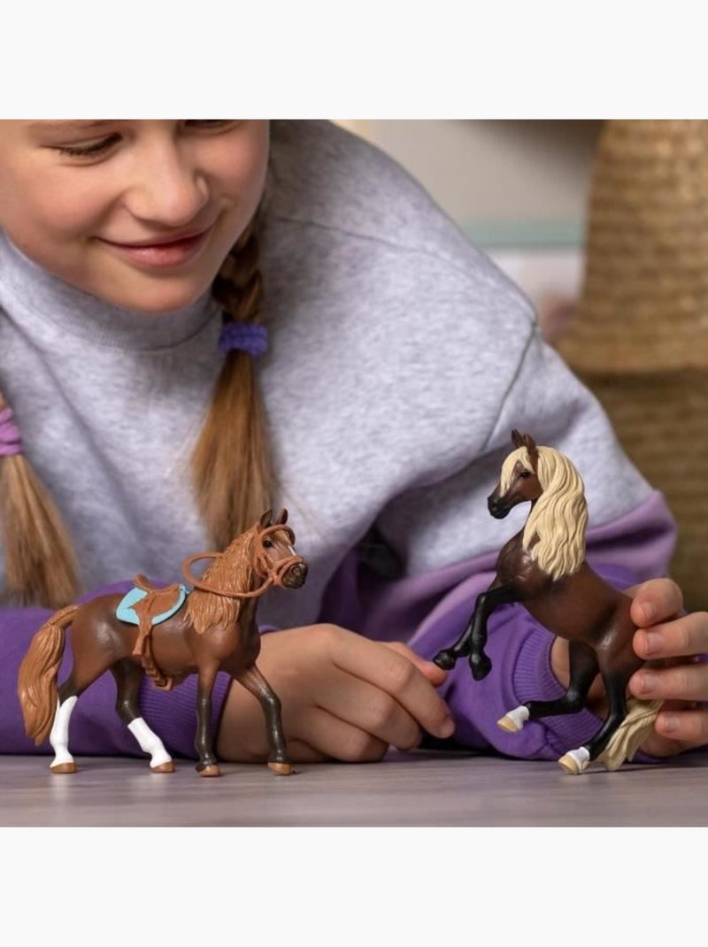 Mes premiers chevaux paso péruvien, figurines 2 chevaux, schleich 42738 horse club, dès 5 ans Marron - Kiabi