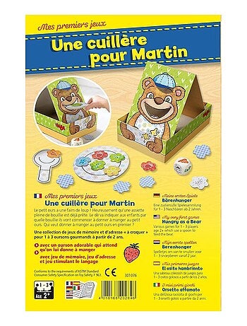 Mes premiers jeux – Une cuillère pour Martin - Jeu de société enfant