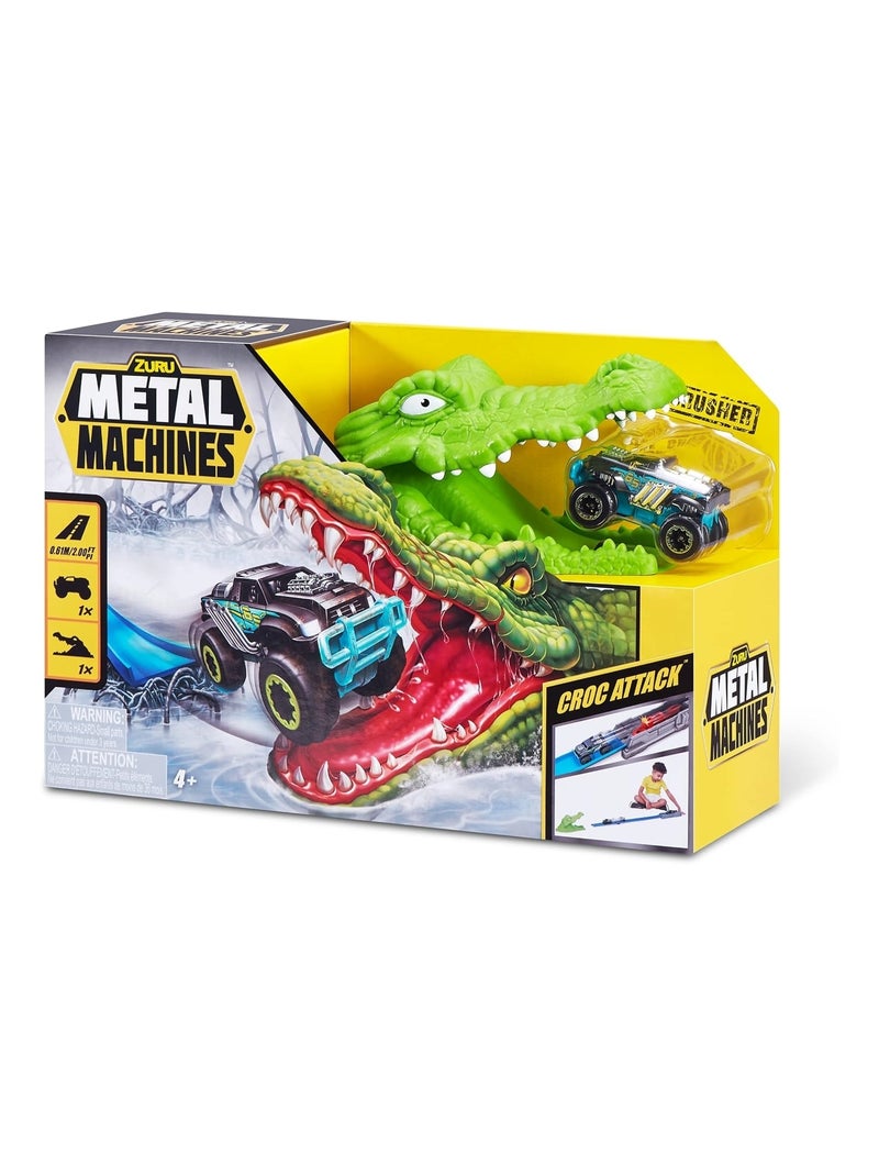 Metal machines - Crocodile - Piste avec lanceur Multicolore - Kiabi