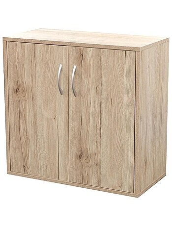 Meuble 3 étagères 2 portes Pratik