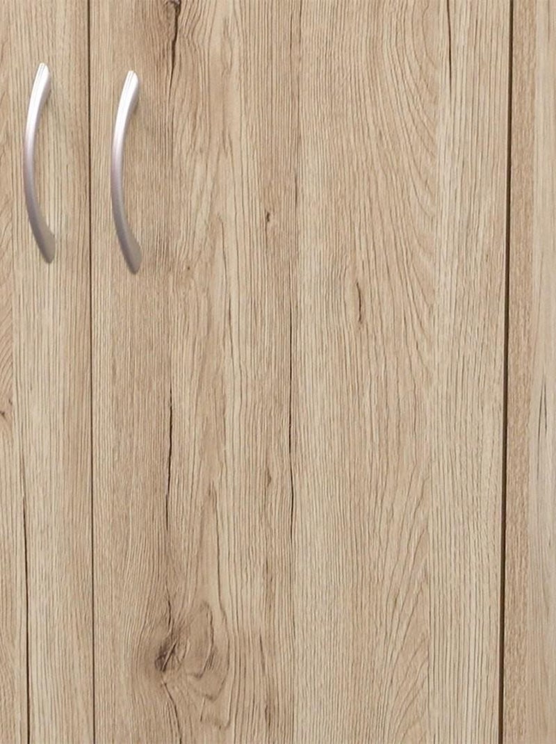 Meuble 3 étagères 2 portes Pratik Beige - Kiabi