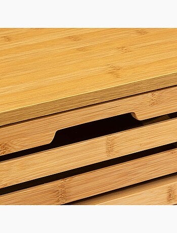 Meuble 4 tiroirs en bambou SICELA - Marron