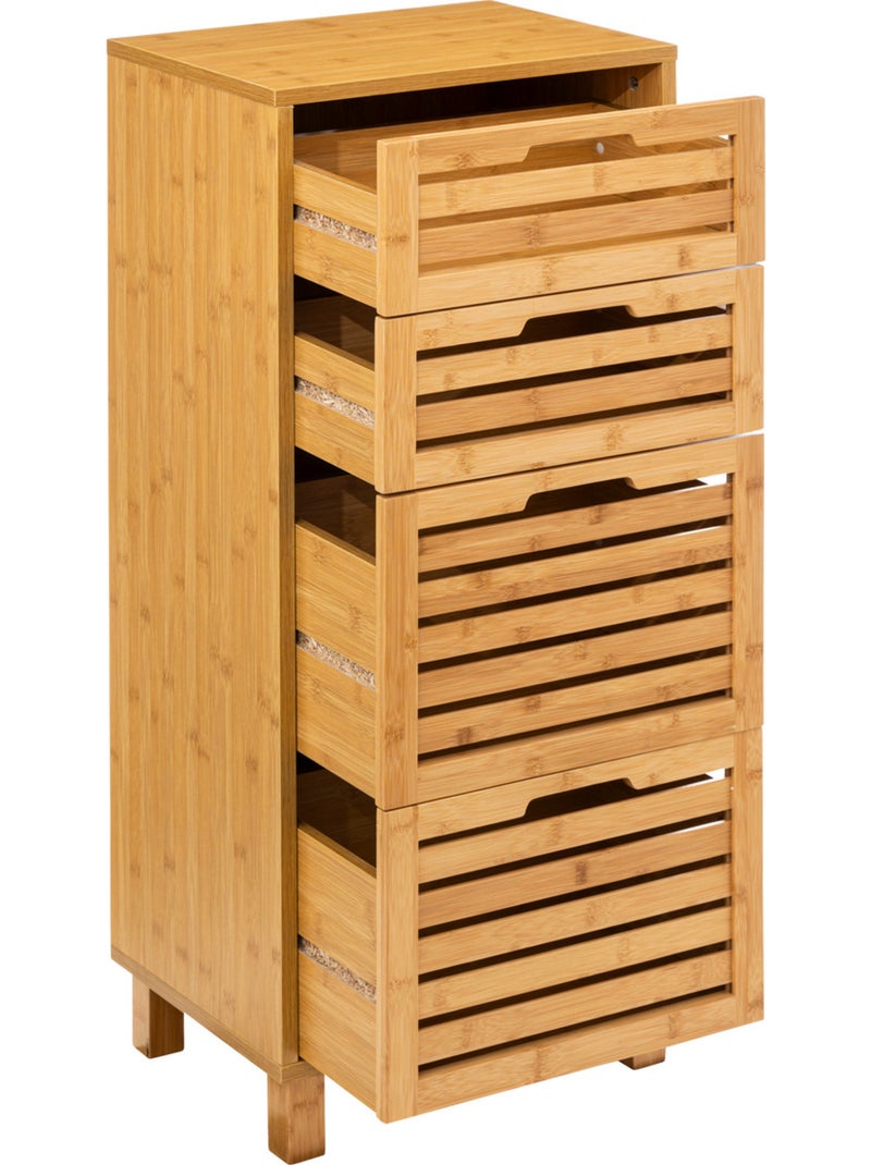 Meuble 4 tiroirs SICELA Marron - Kiabi