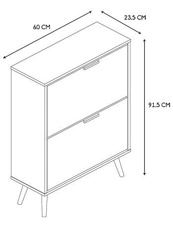 Meuble à chaussures 2 portes