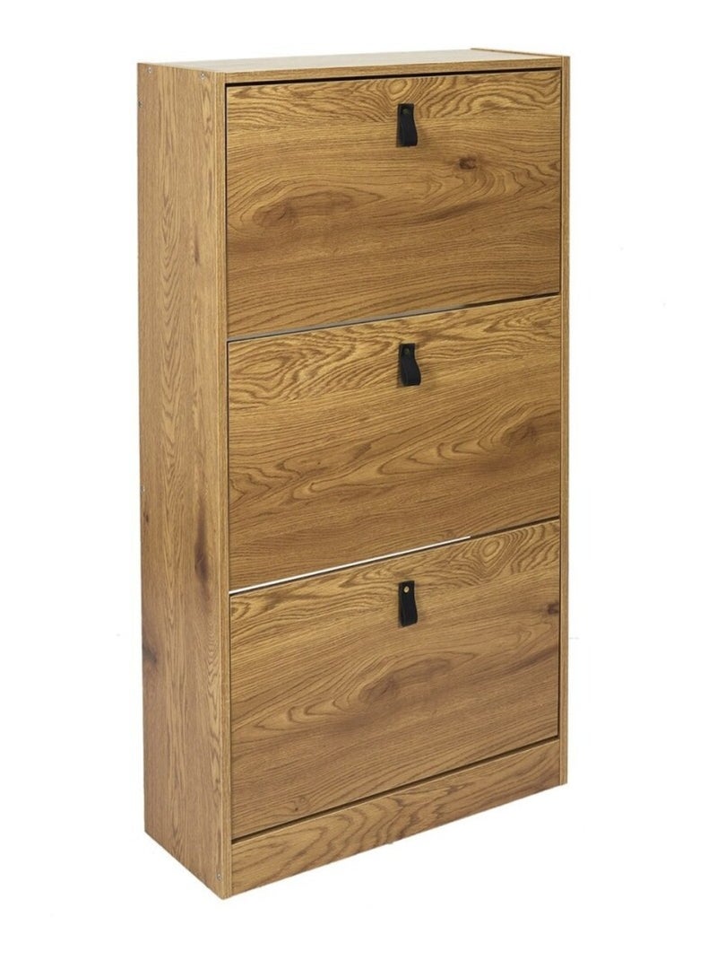 Meuble à chaussures 3 portes Abbott Argent - Kiabi
