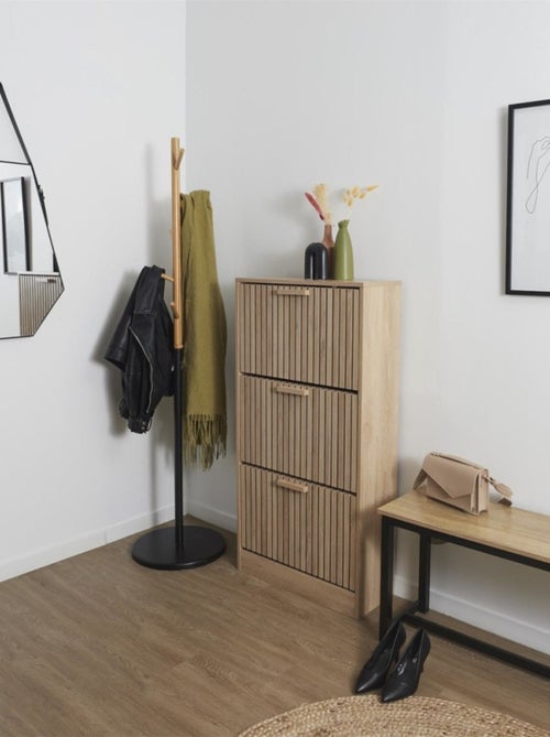 Meuble à chaussures 3 portes KLAUS - Kiabi