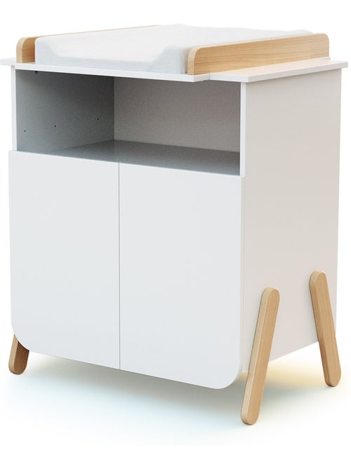 Meuble à langer 2 portes, 1 niche en bois pirate - Kiabi Meuble à langer 2 portes, 1 niche en bois pirate - Kiabi