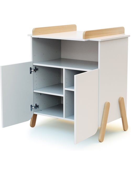 Meuble à langer 2 portes, 1 niche en bois pirate - Kiabi Meuble à langer 2 portes, 1 niche en bois pirate - Kiabi