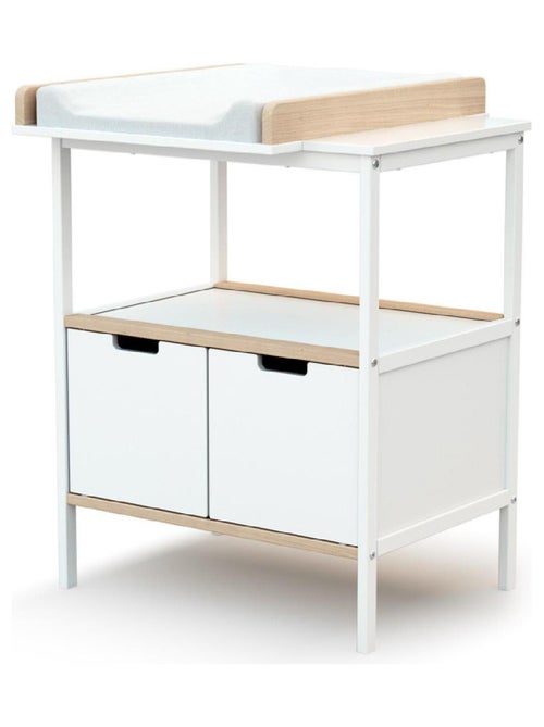 Meuble à langer 2 portes en bois ESSENTIEL - Kiabi