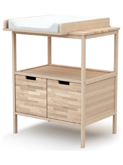 Meuble à langer 2 portes en bois ESSENTIEL - Kiabi