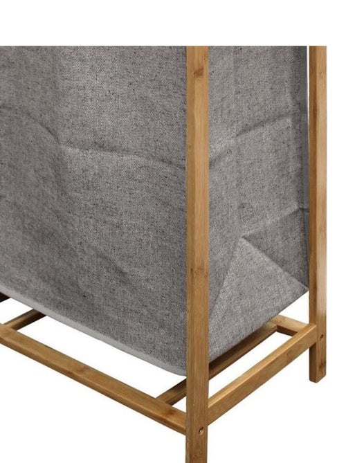 Meuble à linge 1 panier amovible bambou Tao - Kiabi