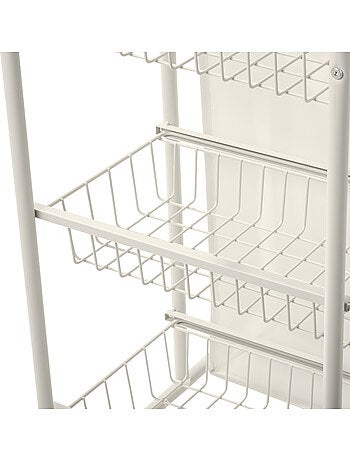 Meuble à linge 2 compartiments et 3 paniers LINEA