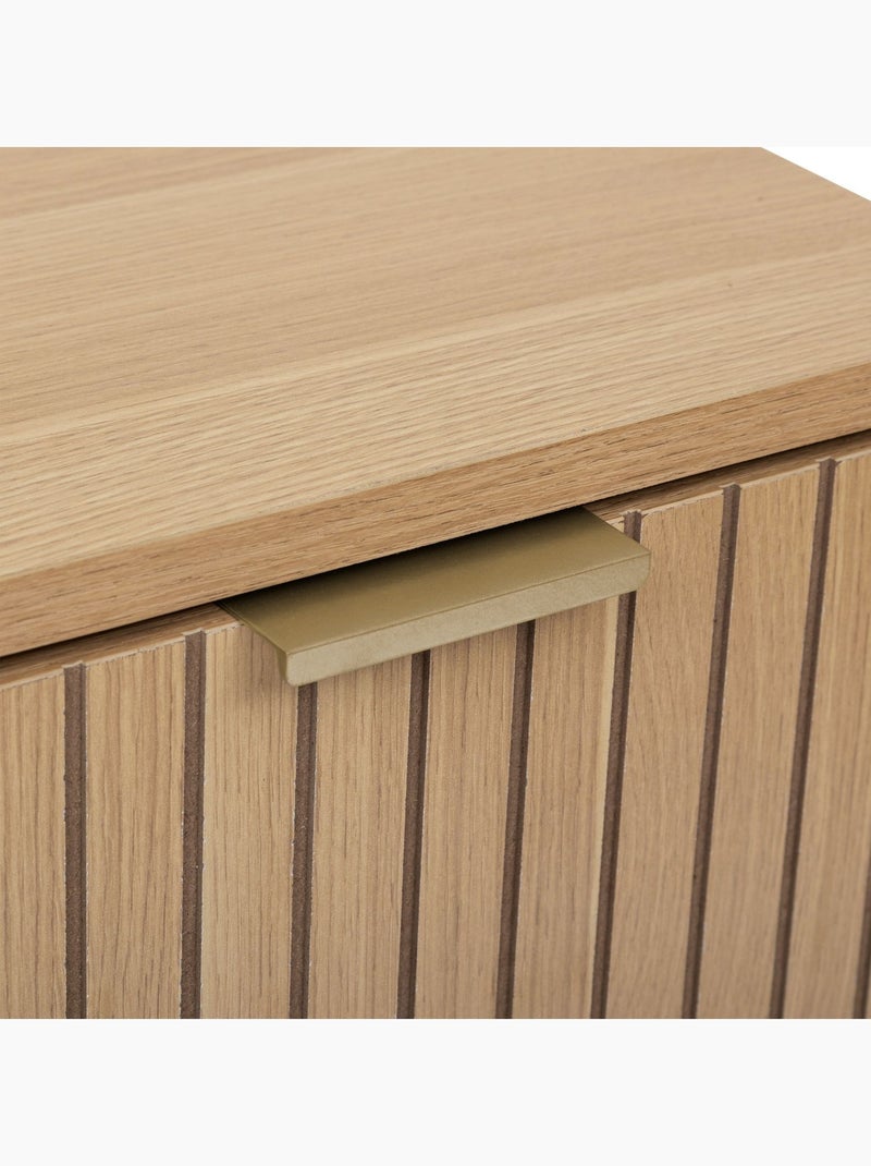Meuble bas 1 porte et 1 tiroir en bois TASSO - Beige Beige - Kiabi