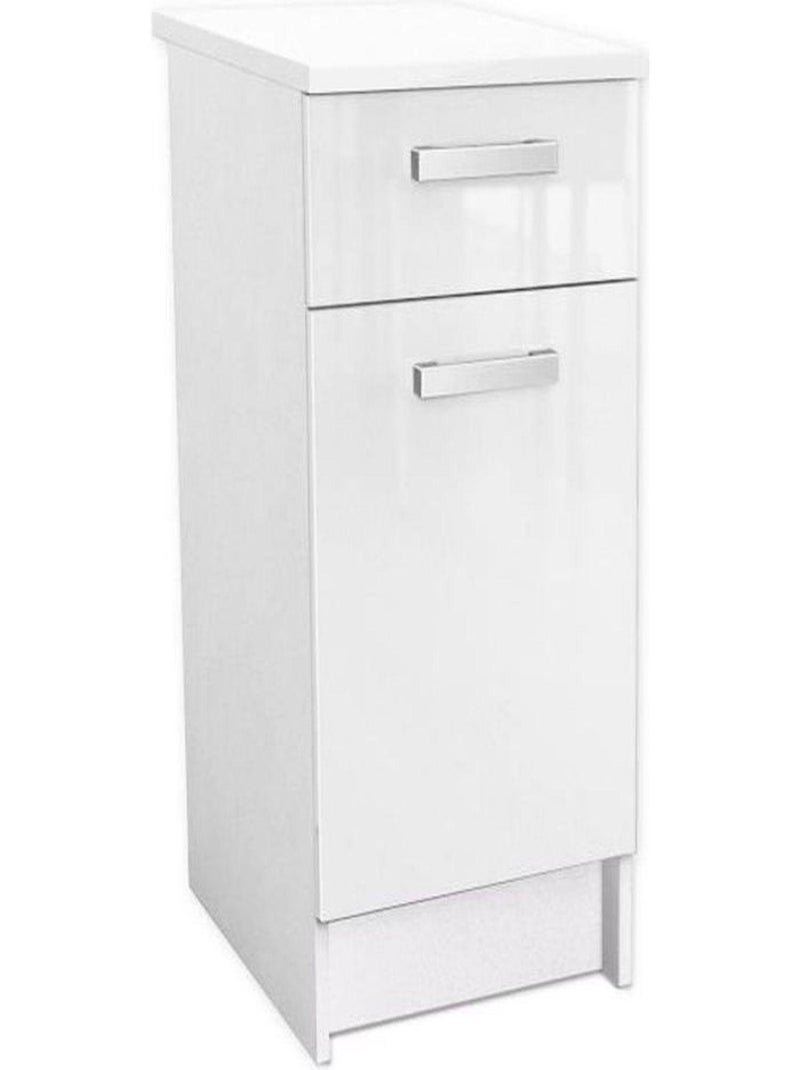 Meuble bas de cuisine 40 cm - Blanc brillant - AUCUNE Blanc - Kiabi