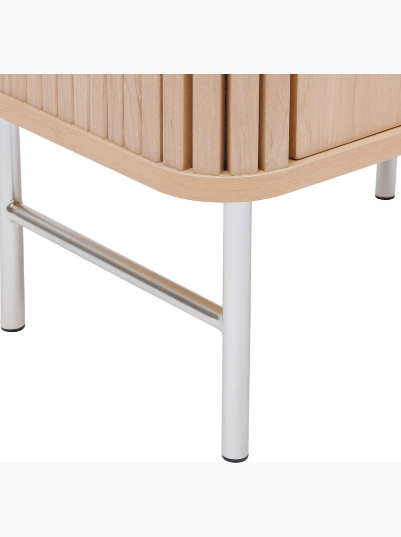 Meuble bas de salle de bain 1 porte LIORA Beige - Kiabi