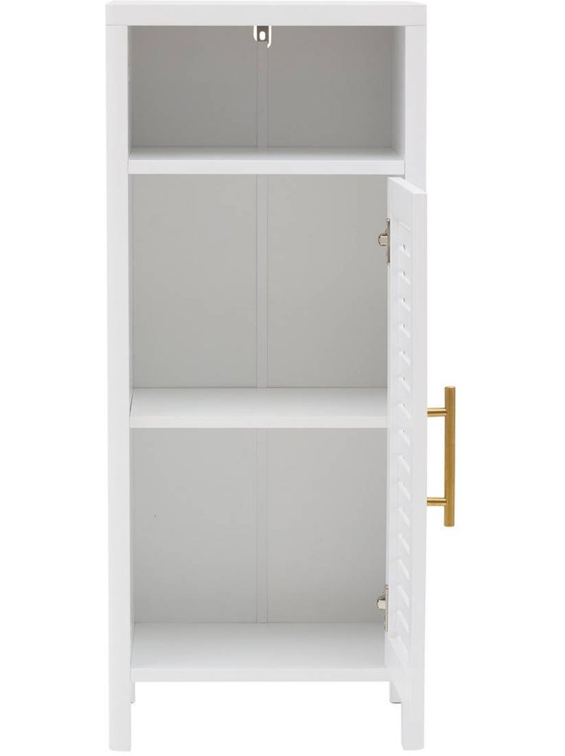 Meuble bas rectangulaire avec porte OREA Blanc - Kiabi