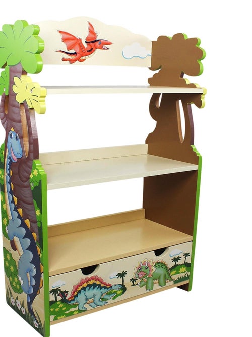 Meuble bibliothèque en bois enfant mixte rangement dinosaure livre jouet Fantasy Fields TD-0069A - Kiabi