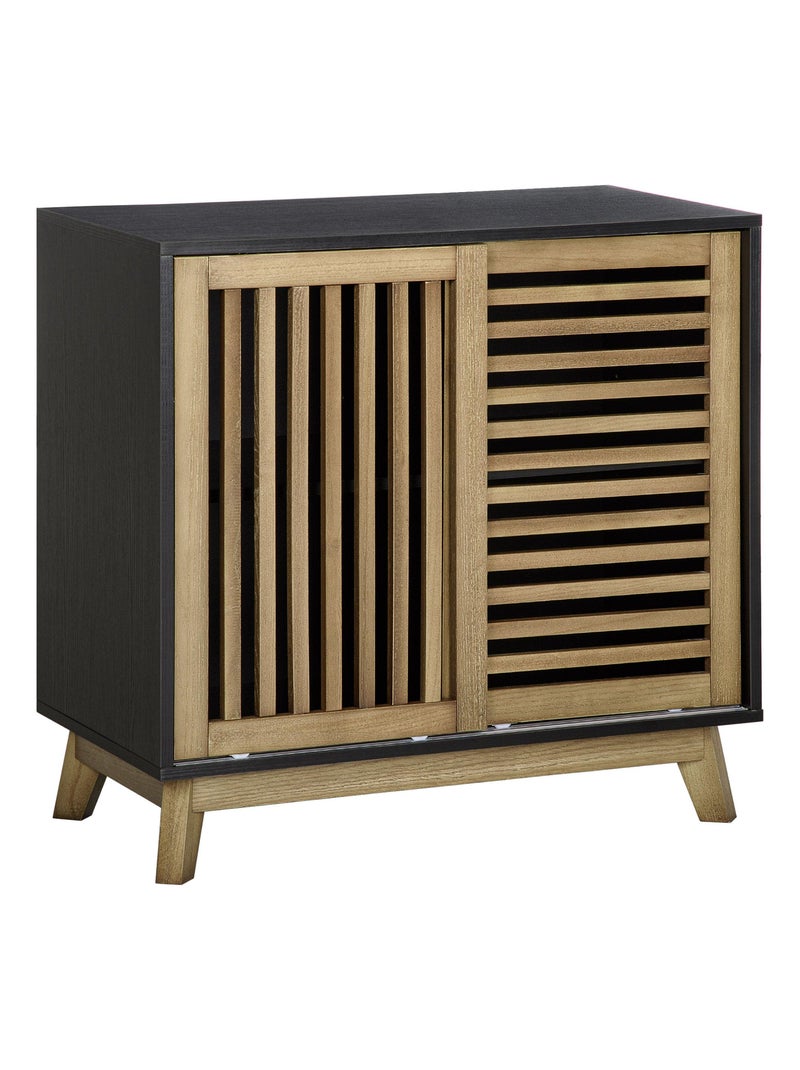 Meuble buffet de rangement avec portes coulissantes Marron - Kiabi