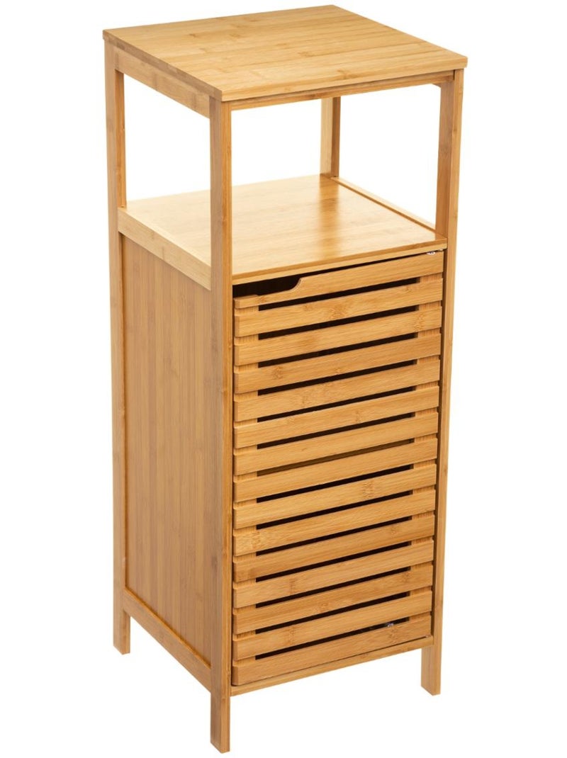 Meuble colonne 1 porte SICELA Marron - Kiabi
