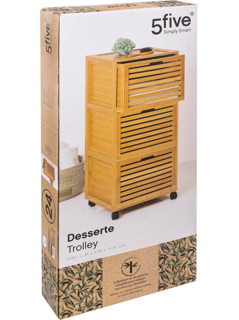 Meuble colonne 3 tiroirs SICELA Beige - Kiabi