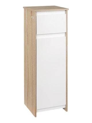 Meuble colonne bas salle de bain style cosy porte tiroir