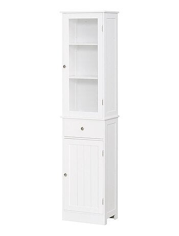 Meuble colonne de salle de bain multi-rangement