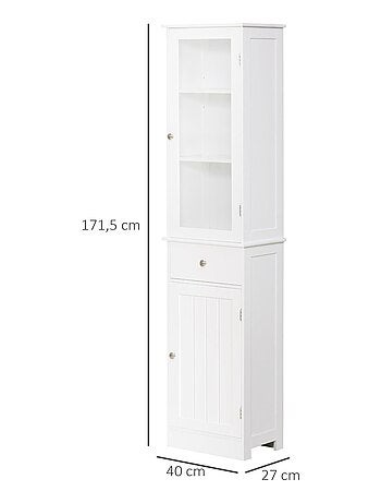 Meuble colonne de salle de bain multi-rangement