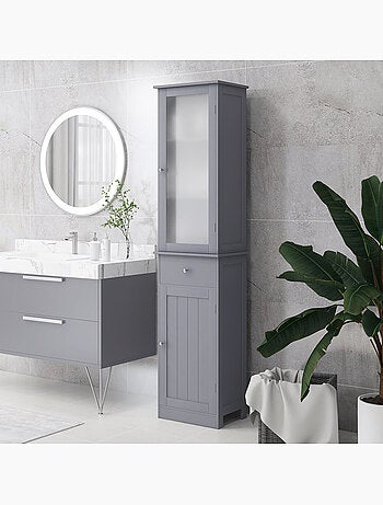 Meuble colonne de salle de bain multi-rangement