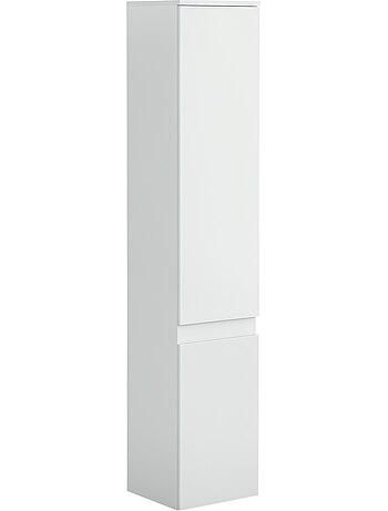 Meuble colonne rangement salle de bain 30 x 28 x 152,5 cm blanc