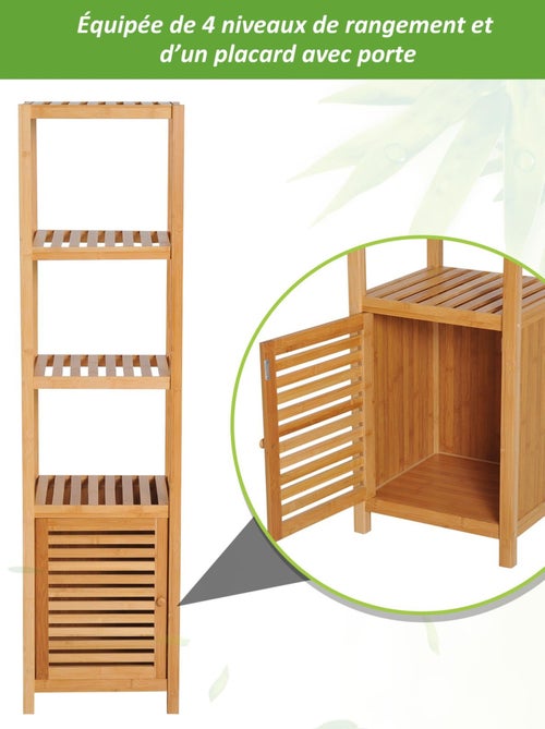 Meuble colonne rangement salle de bain - Kiabi