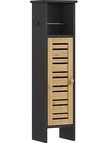 Meuble colonne wc style cosy chic porte étagère support papier