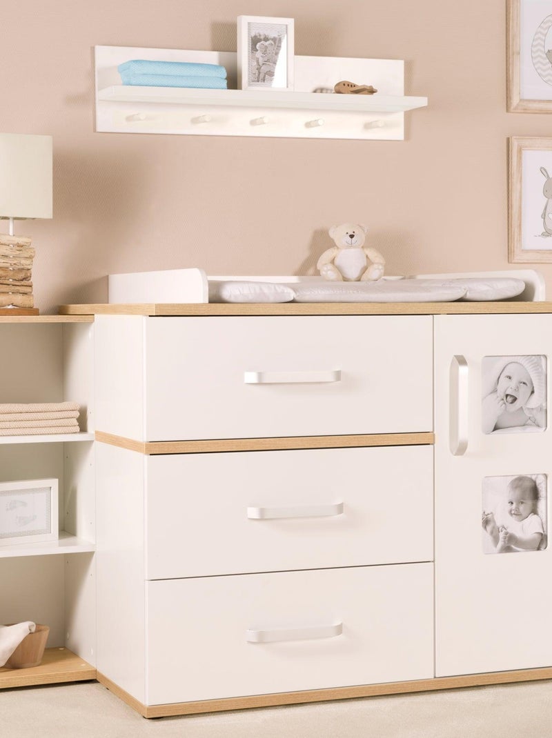 Meuble de rangement 3 cases en bois 'Pia' ROBA Blanc Marron - Kiabi