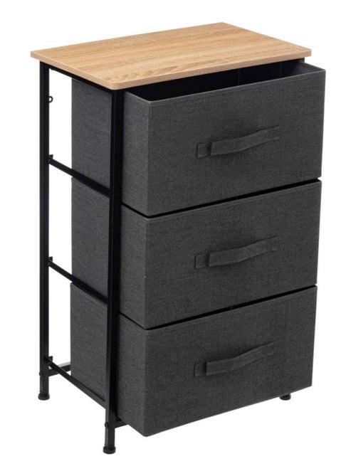 Meuble de rangement 3 tiroirs TISSA - Kiabi