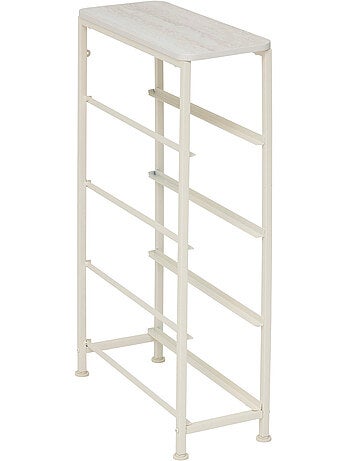 Meuble de rangement 4 tiroirs en acier et tissu TISSA
