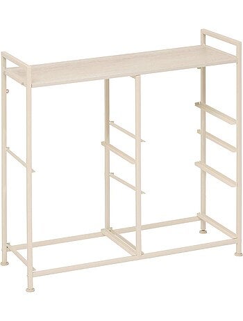 Meuble de rangement 5 tiroirs en acier et tissu TISSA
