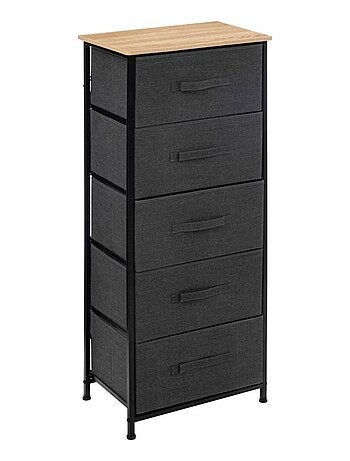 Meuble de rangement 5 tiroirs TISSA