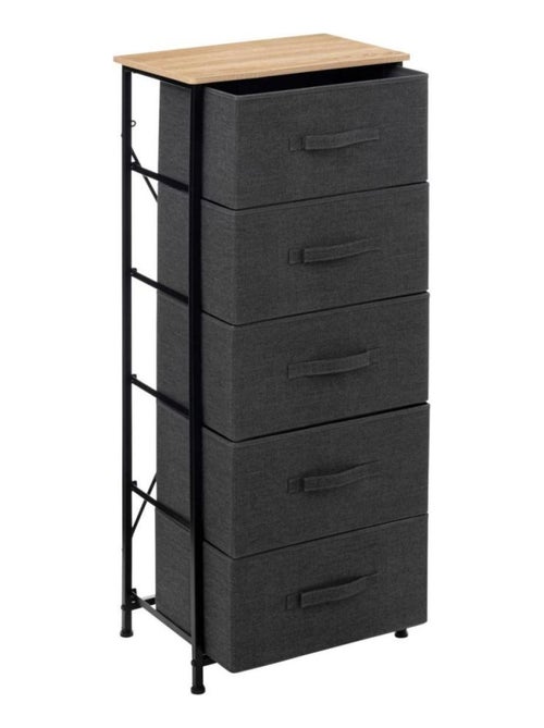 Meuble de rangement 5 tiroirs TISSA - Kiabi