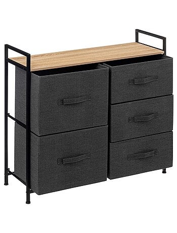 Meuble de rangement 5 tiroirs TISSA