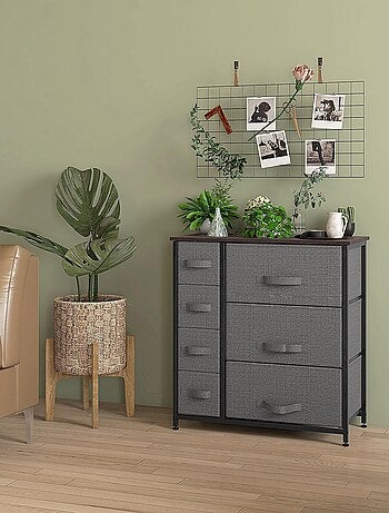 Meuble de rangement 64L x 30l x 71H cm noir