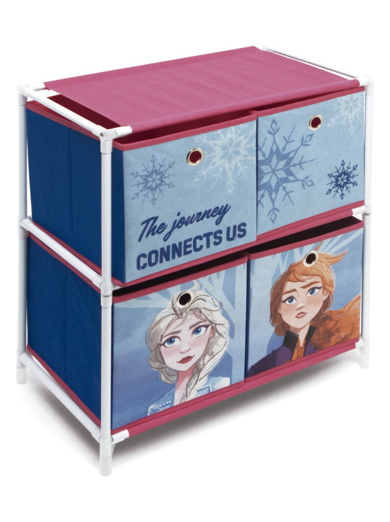Meuble de rangement à 3 paniers - La Reine des Neiges II Bleu - Kiabi