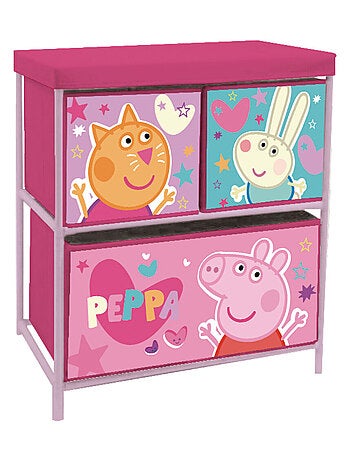 Meuble de rangement à 3 paniers - Peppa Pig