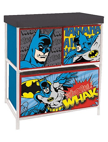 Meuble de rangement à 3 paniers Batman