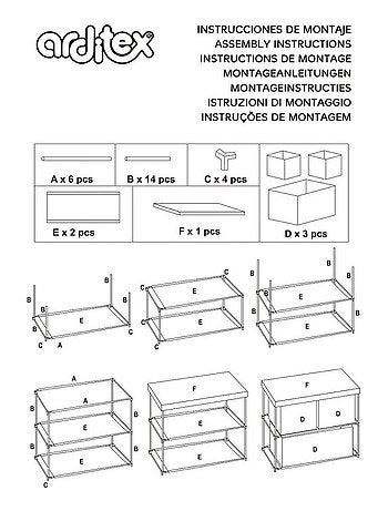 Meuble de rangement à 3 paniers Batman