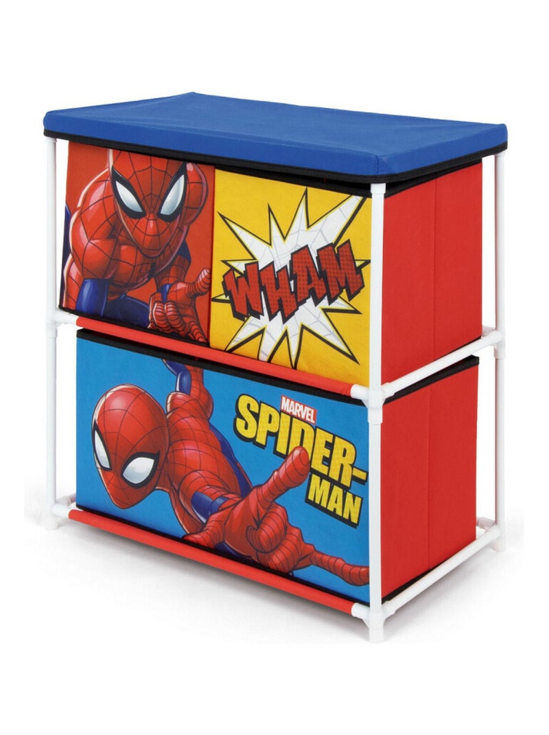 Meuble de rangement à 3 paniers Spiderman Rouge - Kiabi